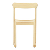 Light natural wood chair with a smooth finish and minimalistic design. Simple, elegant, and versatile for any space.