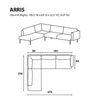 ALT text: "L-shaped sectional sofa in solid gray with sleek, modern lines and subtle cushion detailing."