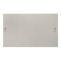 Light gray rectangular wall panel with smooth surface and two side handles. Ideal for minimalist designs.
