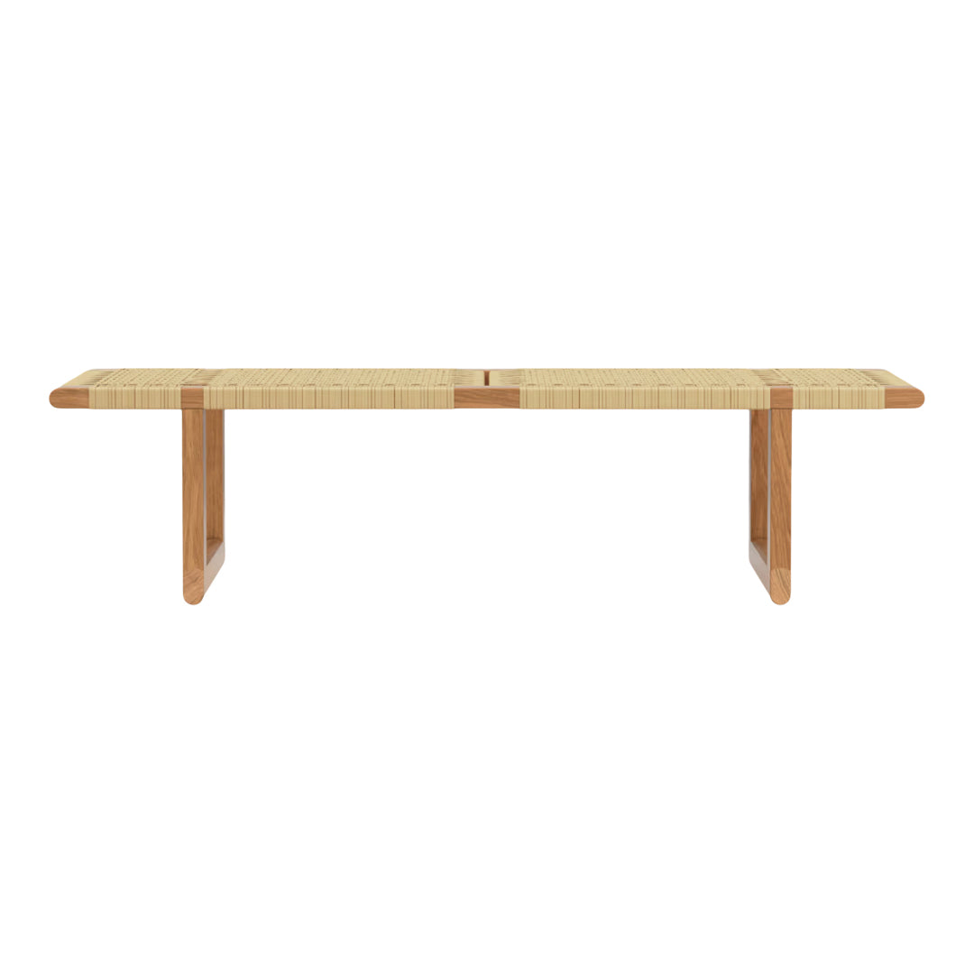 Natural woven pattern with light tan and wooden accents, showcasing a minimalist, earthy aesthetic.