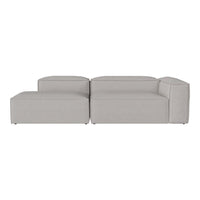 Light gray sectional sofa with a minimalist design and smooth, modern lines. Ideal for contemporary interiors.