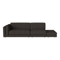 Stylish dark gray sectional sofa with a modern design and sleek, minimalist lines. Perfect for contemporary interiors.