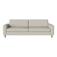 Light grey modern sofa with clean lines and smooth, minimalist design. Perfect for contemporary interiors.