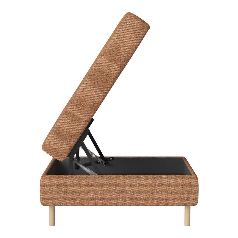 Scandinavia Small  Rectangular Pouf w/ Storage