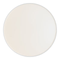 Round white plate with a smooth, glossy finish and subtle gradient. Perfect for modern dining.