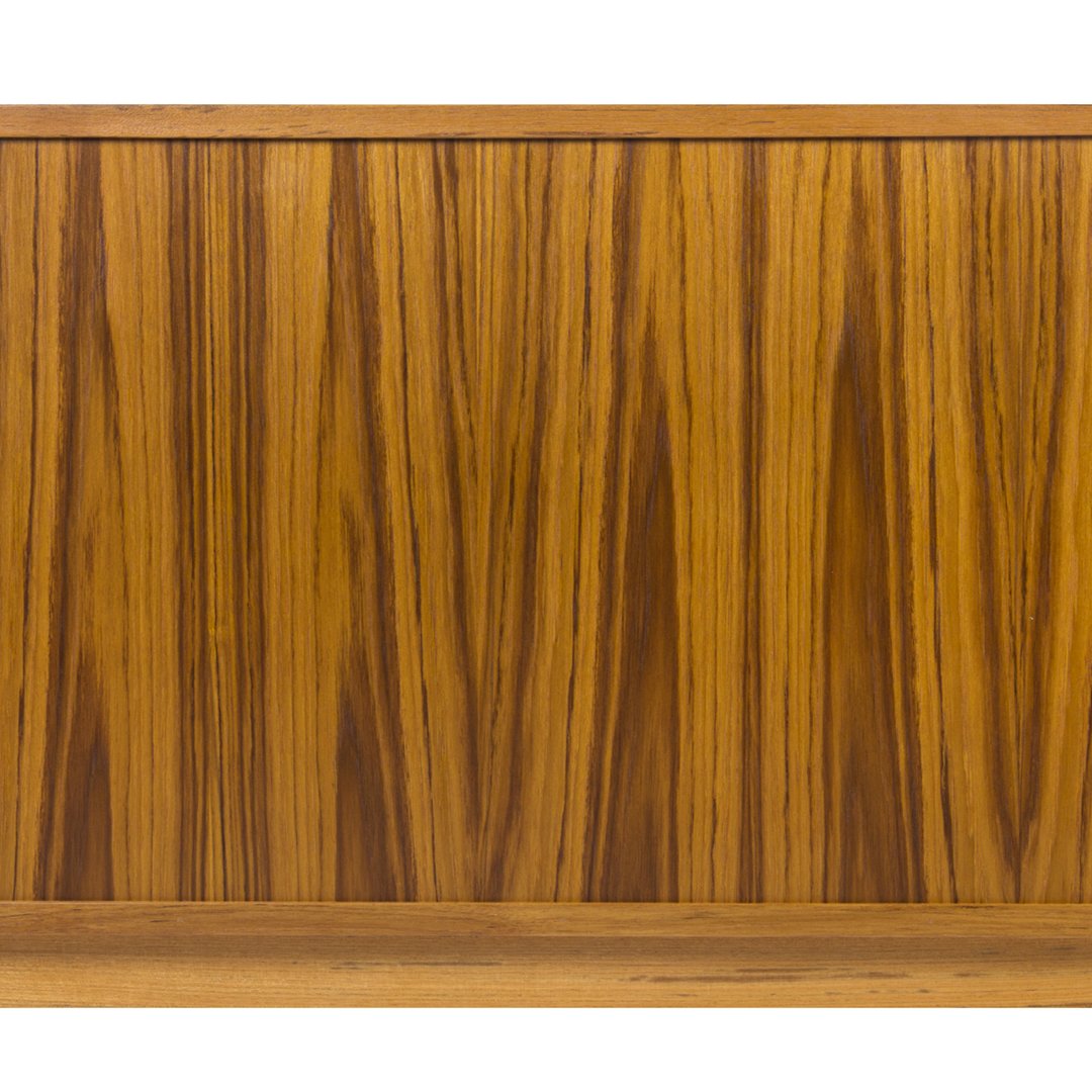 ALT text: Rich golden-brown wooden panel with a vertical striped grain pattern. Perfect for modern decor.