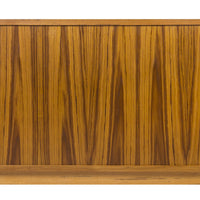 ALT text: Rich golden-brown wooden panel with a vertical striped grain pattern. Perfect for modern decor.