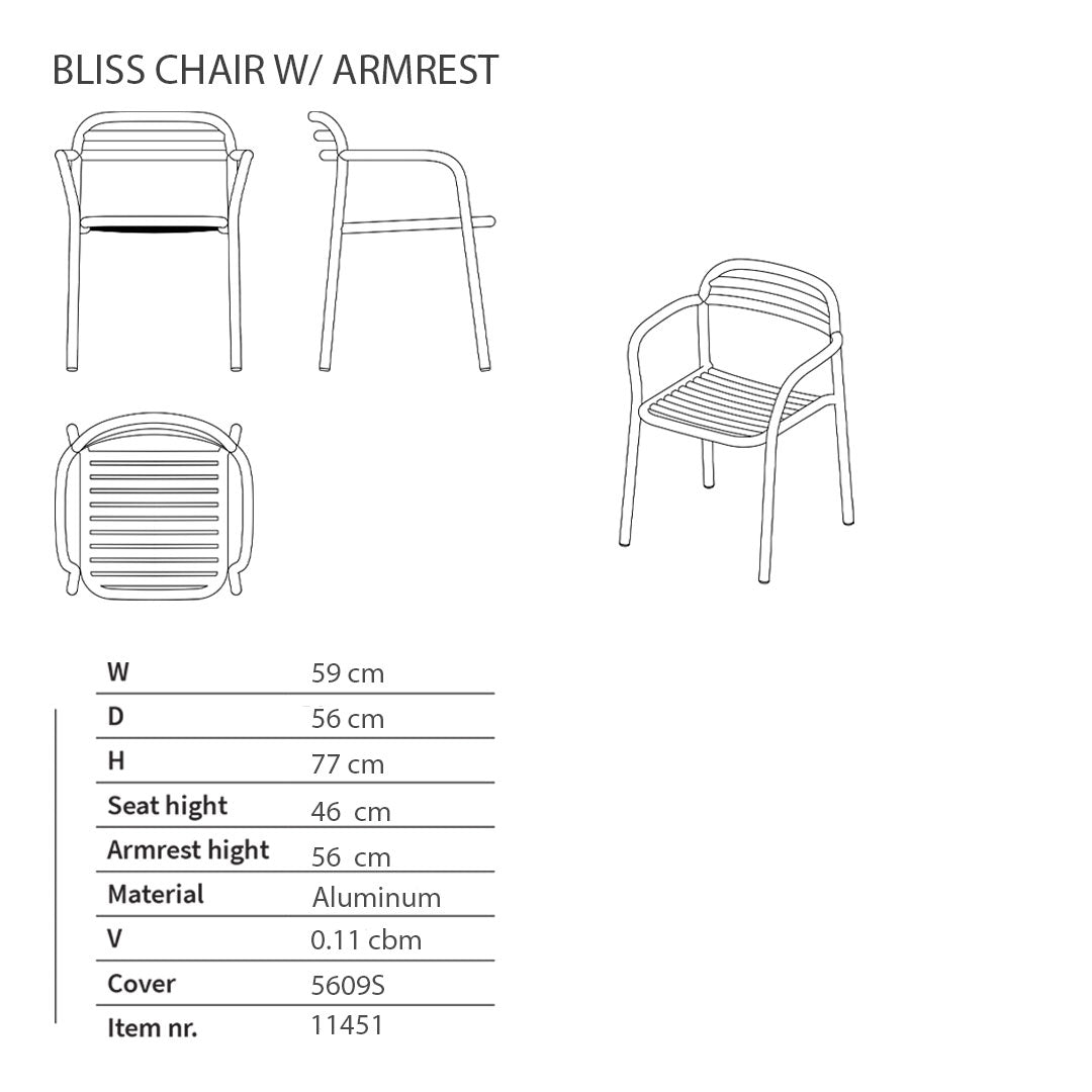 White aluminum chair with a slatted seat and backrest, showcasing a clean, minimalistic design with modern lines.