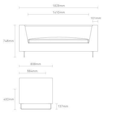 Minimalist white seating with sleek angles, featuring a smooth matte finish for a modern aesthetic.
