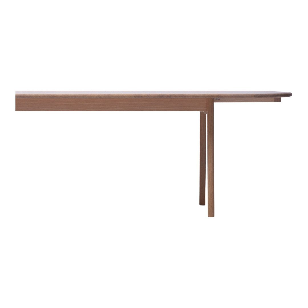 Elegant brown wooden table with a minimalist design, featuring sleek lines and a smooth surface. Perfect for modern decor.