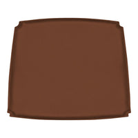 Brown square tray with smooth, glossy finish, perfect for serving and organizing items.