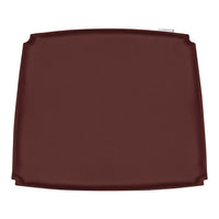 Brown square serving tray with a smooth finish and rounded corners, perfect for dining or entertaining.