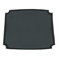 Black rectangular tray with smooth, solid surface and curved edges, perfect for dining and serving needs.