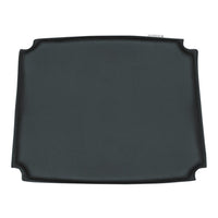 Black rectangular serving tray with a smooth matte finish and curved edges, ideal for elegant dining presentations.