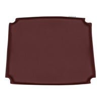 Burgundy rectangular tray with smooth, matte finish and elegant scalloped edges. Ideal for stylish tabletop displays.