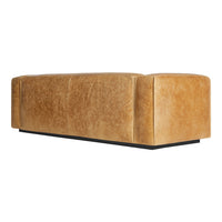 Stylish mustard yellow leather sofa with a sleek, smooth finish and minimalist design. Perfect for modern interiors.