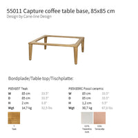 Light wood coffee table base with minimalist design, featuring clean lines and natural finish. Perfect for modern decor.