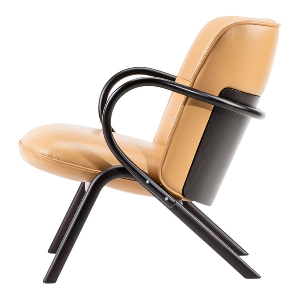 Cissy Low-Back Lounge Chair - Beech Frame