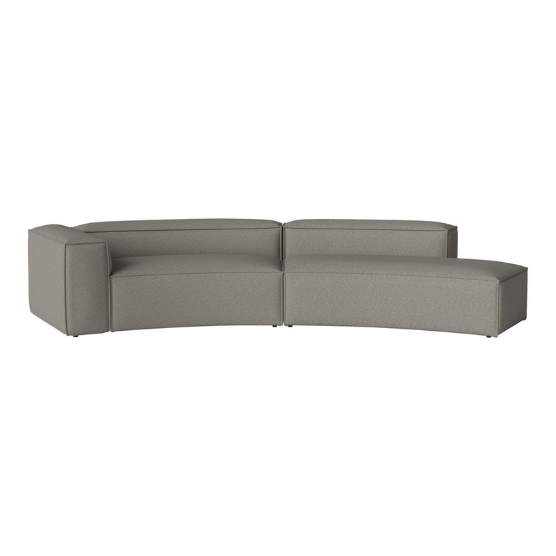 Cosima Curved 2-Seater Sofa w/ Open End