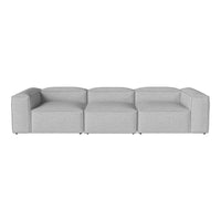 Modern gray sectional sofa with a sleek, minimalist design and subtle textured fabric. Perfect for stylish interiors.