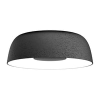 Sleek black ceiling lamp with textured finish, featuring a modern, minimalist design. Perfect for contemporary decor.
