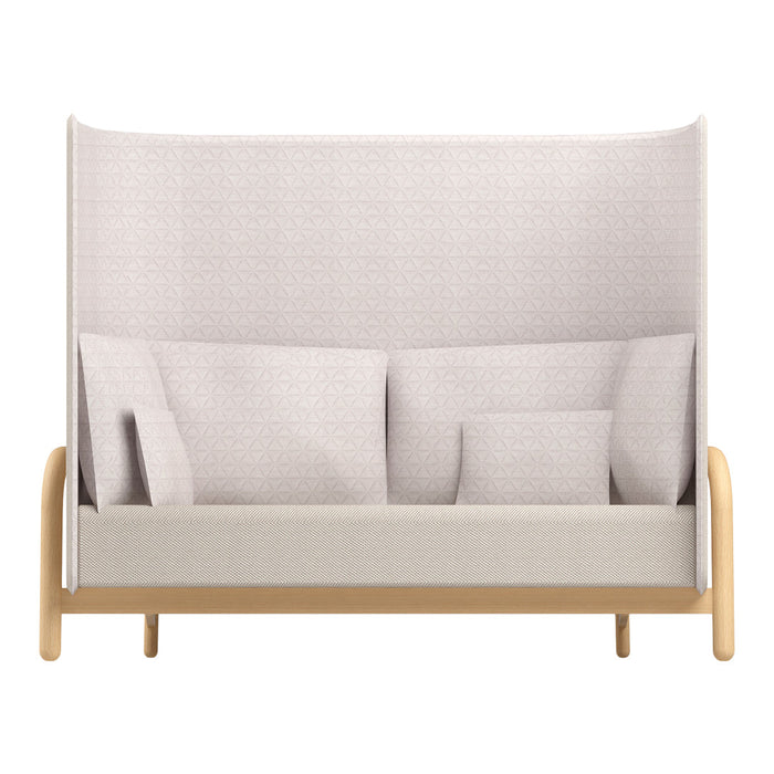 Beech Private Bench Sofa - High Back