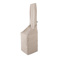 Beige outdoor furniture cover with a sleek, minimalist design, featuring a smooth, water-resistant fabric.