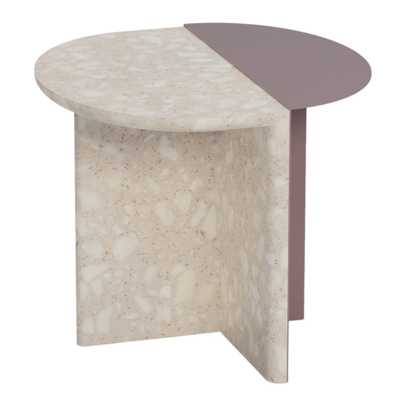 Duplex Side Table - Lacquered Metal Base
