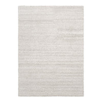 Light gray textured rug with subtle stripes, adding a modern touch to any space. Perfect for a minimalist aesthetic.