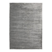 Soft gray area rug with a subtle, textured pattern for a modern and elegant look. Perfect for any room.