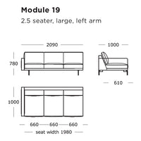 "Stylish modular sofa design in neutral tones, featuring clean lines and a modern pattern for contemporary decor."