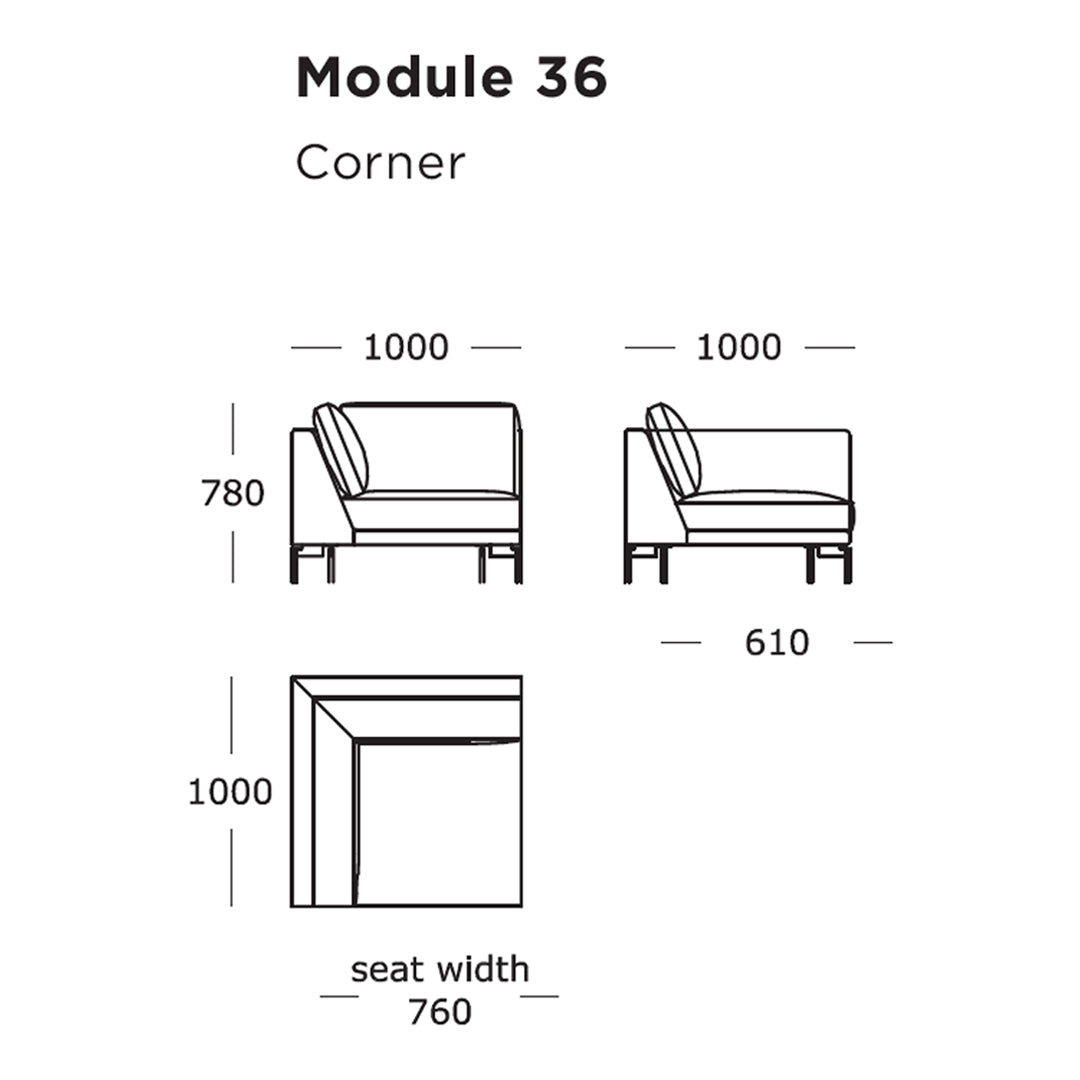 "Modern corner sofa design with clean lines, featuring a neutral color palette and subtle geometric patterns."