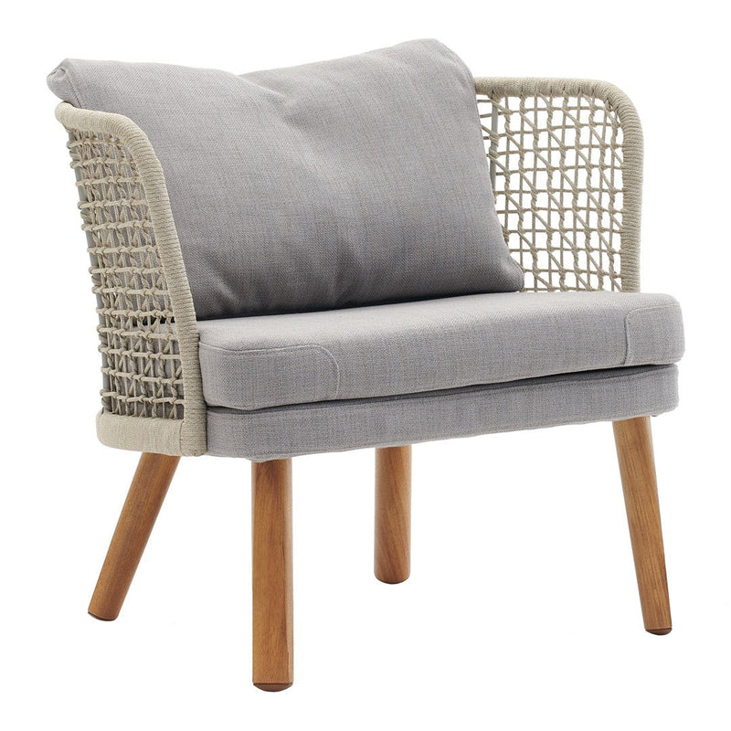 Emma Lounge Armchair 23621 - Wood Base