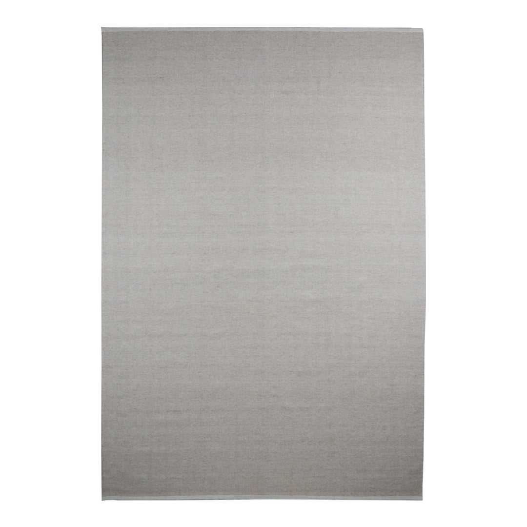 Light gray woven area rug with a subtle texture, perfect for modern and minimalist decor.