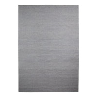 Gray rectangular area rug with a subtle textured pattern, ideal for modern home decor.