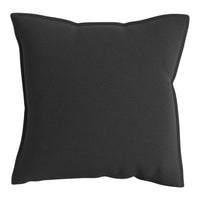 Textured black decorative pillow with a plush, modern design. Perfect for stylish home decor.