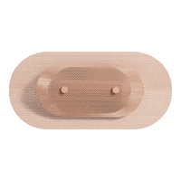 Oval wooden serving tray in natural wood tones with a perforated pattern and smooth edges. Perfect for stylish serving.