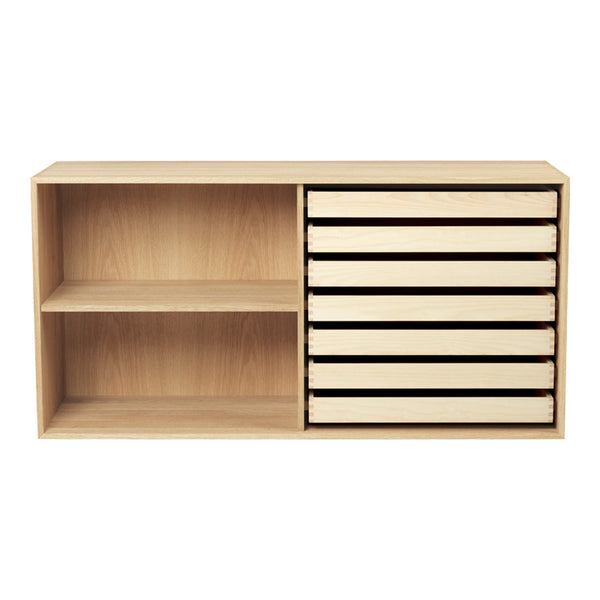 FK632110 Deep Bookcase w/ 7 Trays