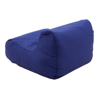 Solid deep navy blue cushion with a smooth, minimalist design and no visible patterns. Ideal for modern decor.