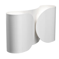 Sleek white lamp with smooth curves and minimalistic design, showcasing a modern aesthetic and elegant simplicity.