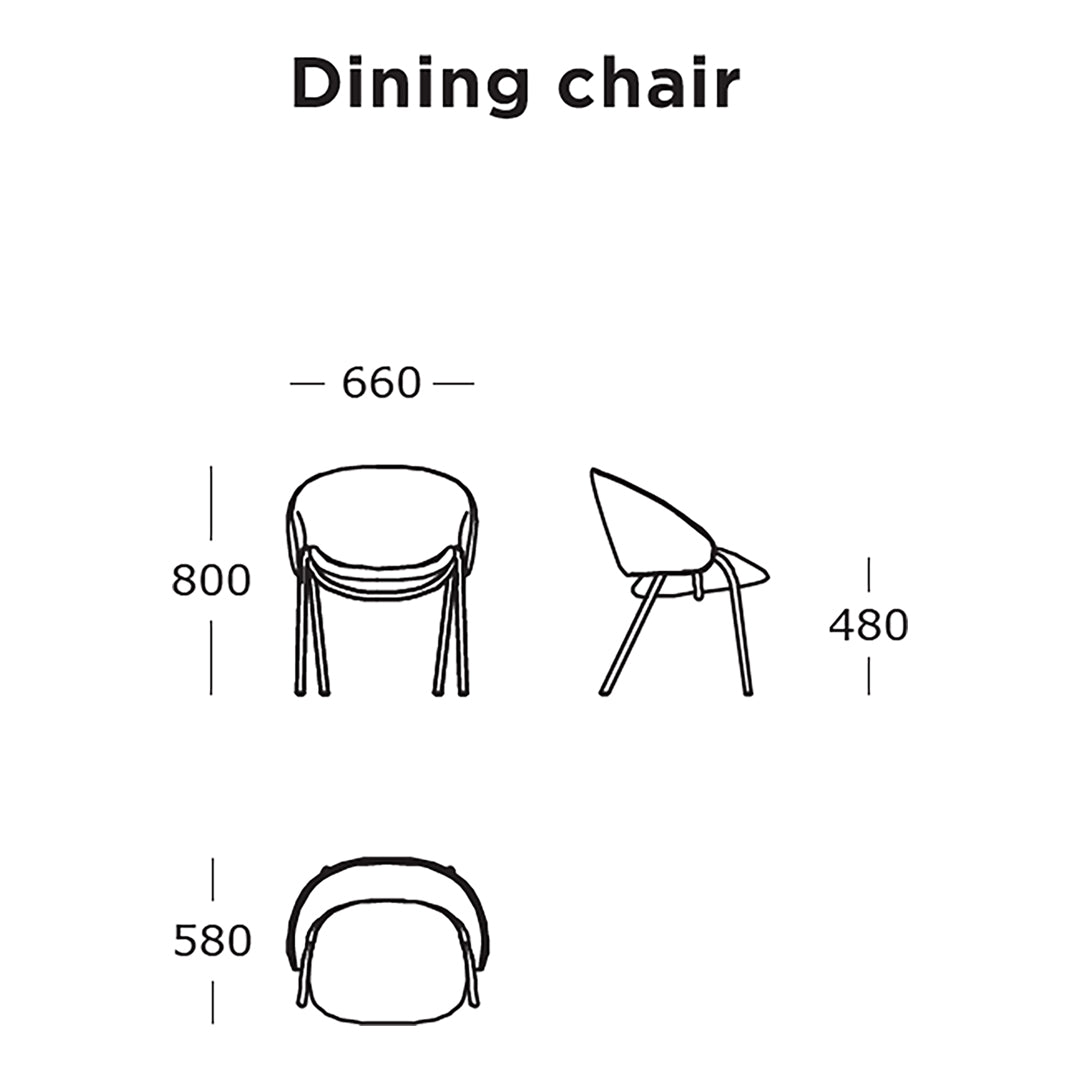 Stylish dining chair featuring a sleek design with clean lines and a modern aesthetic, perfect for any decor.