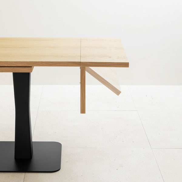 Gualtiero Small Extendable Dining Table w/ Wood Top