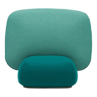 Teal and aqua patterned cushion set with textured, smooth surfaces for stylish home decor.