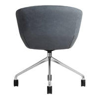 Gray velvet chair with a sleek, modern design and a polished silver base, ideal for contemporary decor.