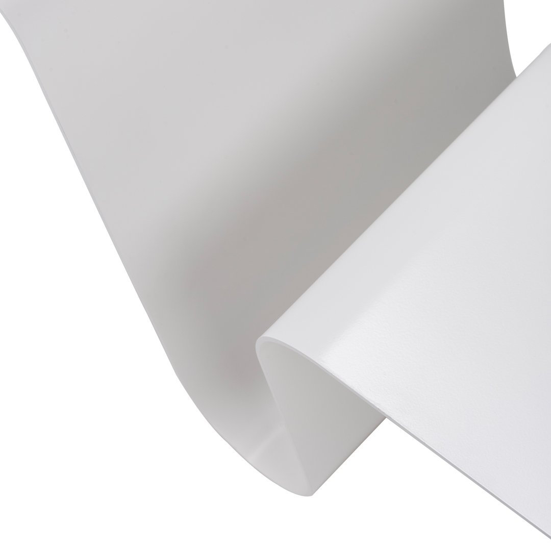 Smooth, glossy white roll with a sleek finish, showcasing a minimalistic and modern design. Perfect for various projects.