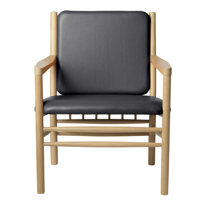 J147 Lounge Armchair w/ Leather Seat