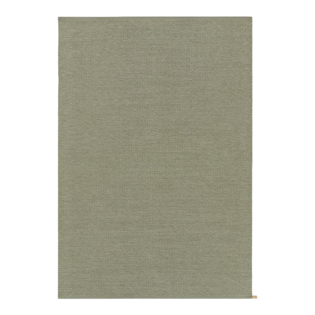 Solid olive green area rug with a subtle textured pattern, perfect for adding a touch of elegance to any space.