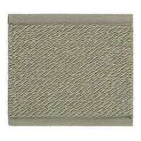 Textured rectangular mat in muted green with a subtle diagonal pattern and contrasting border.