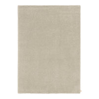 Light beige area rug with a soft, solid texture, perfect for modern decor. 