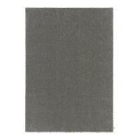 Gray textured rug with a soft, plush finish, perfect for adding modern elegance to any space.